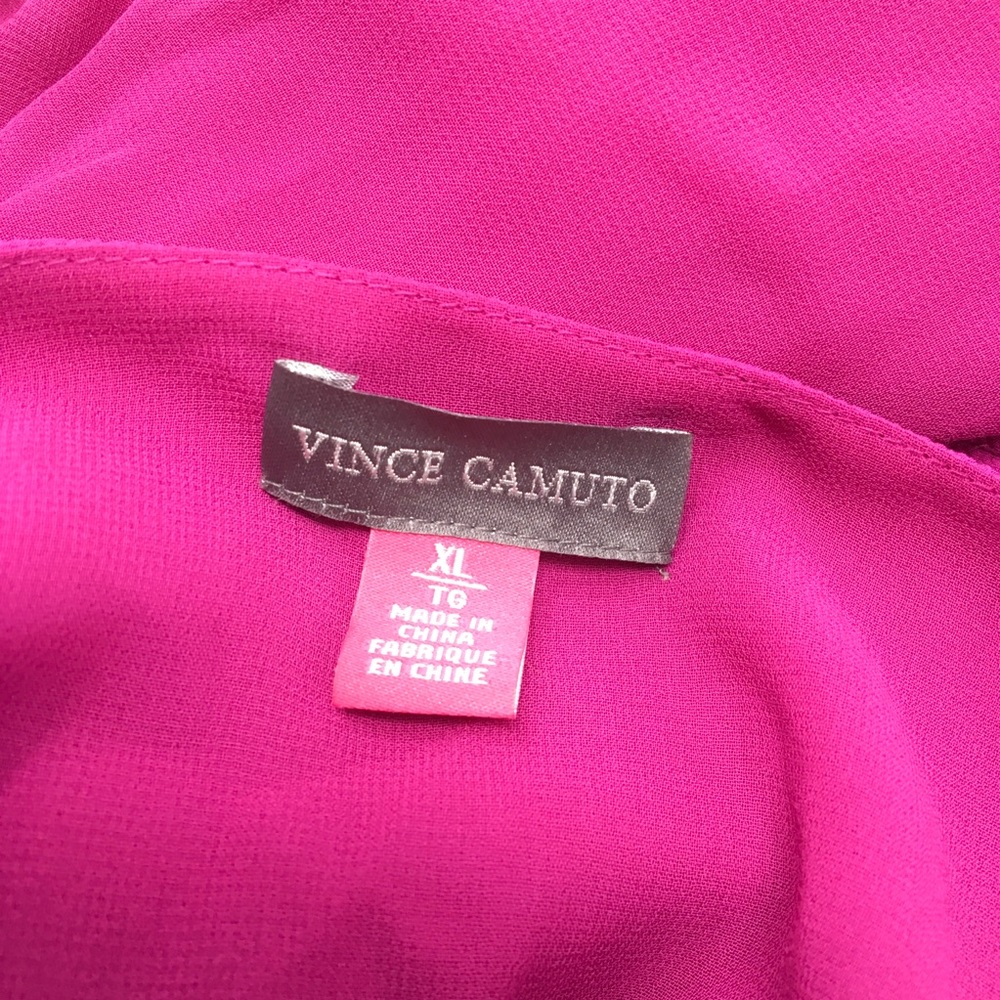 Vince Camuto Sleeveless Texture Wrap Dress - Picture 7 of 7